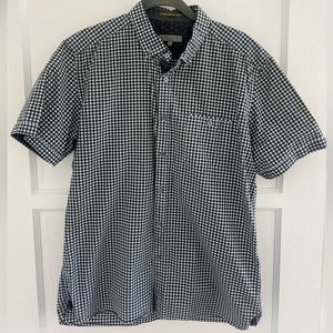 Ted Baker short sleeve button down blue